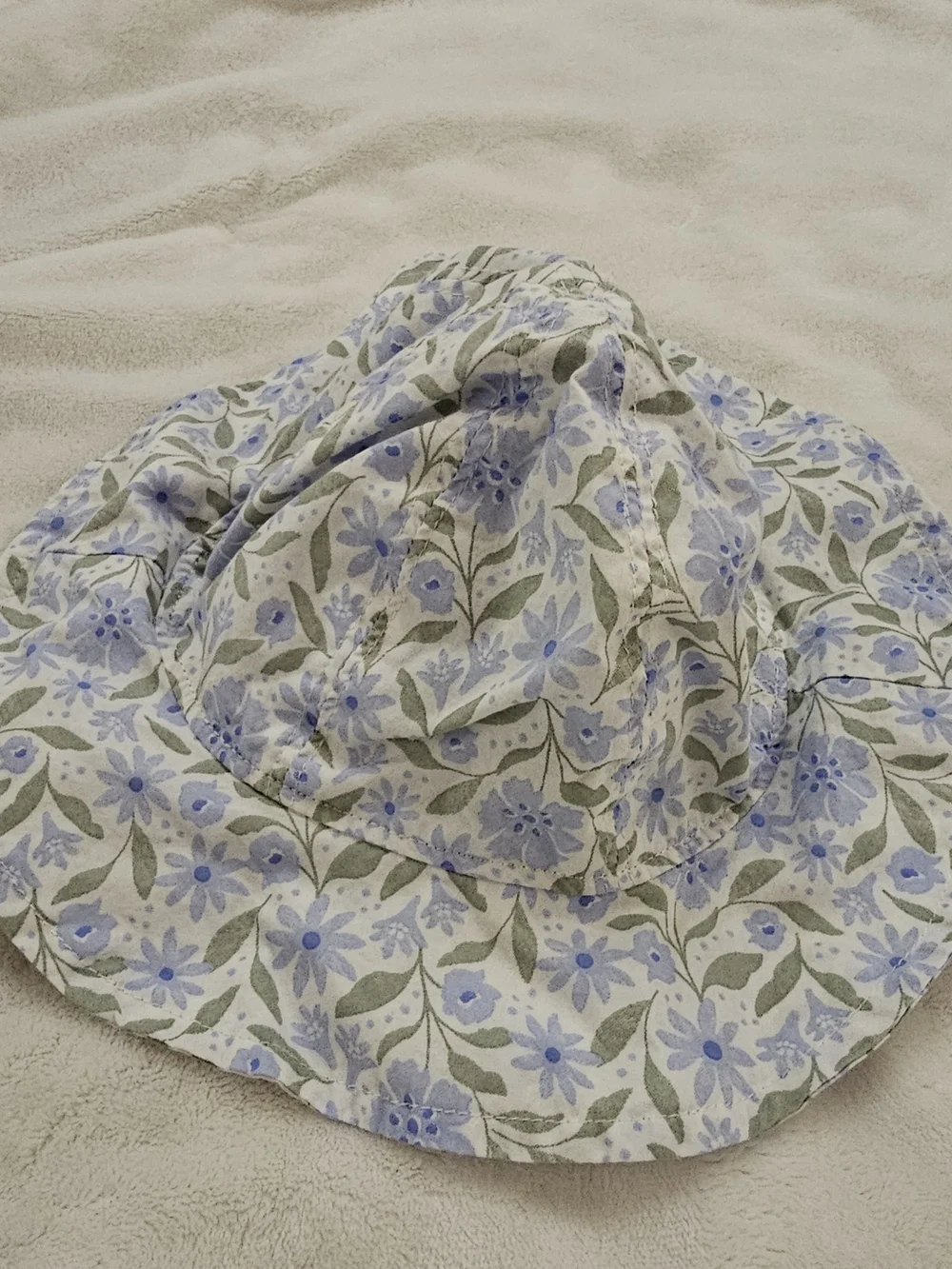 Carter's Blue Floral Dress with Matching Hat